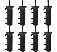 BOSREROY 8 Pcs Tent Sandbags, Pop Up Canopy Weights, 600D Oxford Fabric with Touch Fastener Straps, Each Holds up to 20 lbs / 9.07 kg of Sand, for Outdoor Canopies