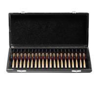 BOSREROY Case for Reed Instruments with Leather Protector, 20-Slot Clarinet & Tenor Saxophone Hard Box, Vitalizer Woodwinds Instrument Reed Case