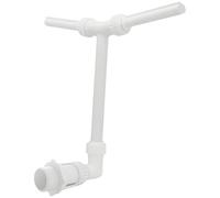 BOSREROY Dual-Head Pool Fountain, Waterfall Sprinkler for Above-Ground and In-Ground Pools, Adjustable Spray Height & Direction, Strong Cooling Water Pressure, Easy Setup, Includes Adapter