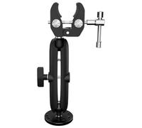 BOSREROY Kayak Paddle Mount Bracket Drill Fast Clip, Aluminum Alloy Boat Paddle Holder with 1 in Ball Head, Bracket for Speedboat