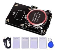 Bosreroy Writer Reader with Data Cable, 4 White Cards, Key Chain, 125K, Full Sector Encryption, Elevator Access Card