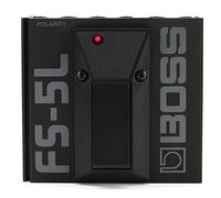 BOSS, 1/4-Inch Straight Metal Latch-Type Footswitch with LED Indicator (FS-5L)
