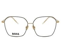 Boss 1398 2M2 Full Rim Black Gold Women Square Eyeglasses Original Lens Width: 54 Bridge: 16 Temple: 145