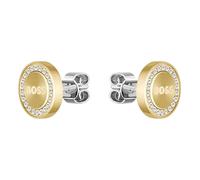 BOSS Iona Gold Tone Crystal Stud Earrings