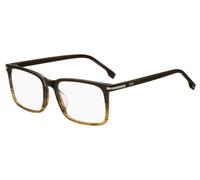 BOSS 1753/G Asian Fit Men's Glasses, Brown, Size 55