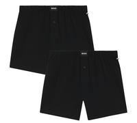 BOSS Two-pack of boxer shorts in stretch-cotton jersey - Style 2P Jersey Boxer, 50544380 Black M
