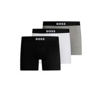 BOSS 3-Pack BOSS ONE Boxer Briefs, Black/Grey/White - Medium