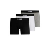 BOSS 3-Pack BOSS ONE Boxer Briefs, Black/Grey/White - Small