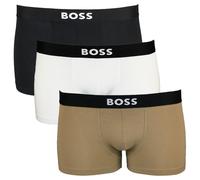 BOSS 3-Pack Boss One Boxer Trunks, Black, White, Beige - Large