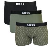 BOSS Mens Trunk 3P ONE D Three-Pack of Stretch-Cotton Trunks with Logo waistbands