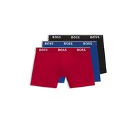 BOSS 3-pack boxer briefs - Style BoxerBr 3P Power, 50475282 Blue / Red / Black 4XL
