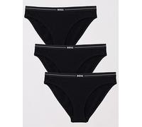 BOSS 3 Pack Brief, Black, Size Xs, Women Black