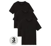 BOSS Mens Tshirt RN 3P Classic Three-Pack of Cotton Underwear T-Shirts with Logos