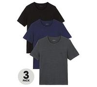 BOSS 3 Pack Classic Crew T-Shirt, Open Blue, Size M, Men Open Blue