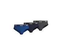BOSS Three-pack of stretch-cotton briefs with logo waistbands - Style Brief 3P Power, 50475273 Blue L