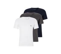 BOSS Mens Tshirt RN 3P Classic Three-Pack of Cotton Underwear T-Shirts with Logos