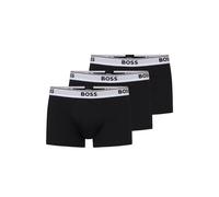 Boss 3 Pack Mens Trunk - Black Cotton - Size Medium