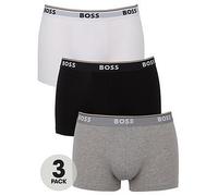 BOSS 3 Pack Power Boxer Briefs - Black/White/Grey, Black/White/Grey, Size M, Men Black/White/Grey