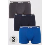 BOSS 3 Pack Power Boxer Briefs, Open Blue, Size S, Men Open Blue