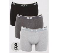 BOSS 3 Pack Power Boxer Briefs, Open Grey, Size 2Xl, Men Open Grey