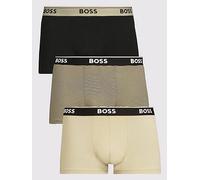 BOSS 3 Pack Power Design Trunks, Assorted, Size S, Men Assorted