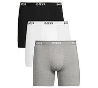 BOSS 3 Pack Power Long Boxer Briefs, Assorted Pre-Pack, Size L, Men Assorted Pre-Pack