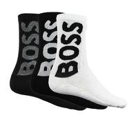 BOSS Men's 3P QS Rib Logo CC Short_Socks, Open Miscellaneous960, 40-46