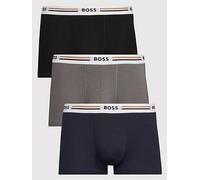 BOSS 3 Pack Revive Trunks, Assorted, Size L, Men Assorted