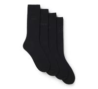 BOSS Four-pack of regular-length socks with branding - Style 4PRSGiftset IconicCC, 50547928 Black 6-11
