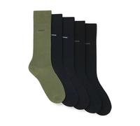 Boss 5 Pack Cotton Rich Ankle Socks Black Mix