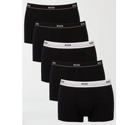 BOSS Mens Trunk 5P Essential Five-Pack of Stretch-Cotton Trunks with Logo waistbands