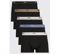 BOSS Essential Boxers Black White Beige (5 units) - S