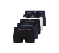 BOSS Essential Cotton Logo Waistband Trunks, Pack of 5