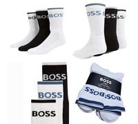 BOSS 6-Pack QS Stripe Classic Crew Socks Men's Size UK 9 - 11 / EUR 43 - 46