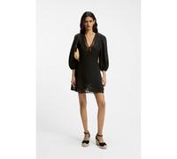 BOSS A-line dress with embroidered details - Style C_Driketta, 50556737 Black 12