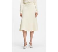 BOSS A-line wrap skirt in stretch cotton - Style Vuleran1, 50557420 Natural 12