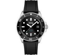 BOSS Ace 1513913 - Man - 43 mm - Analogue - Quartz - Mineral Glass Black 22 mm