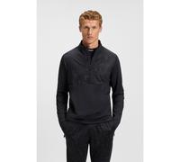 BOSS Active half-zip sweatshirt in printed quick-dry fabric - Style SW_Jump QZ, 50548440 Dark Blue XL
