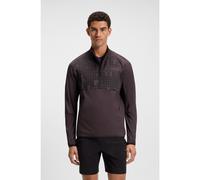 BOSS Active half-zip sweatshirt in printed quick-dry fabric - Style SW_Jump QZ, 50548440 Dark Purple S