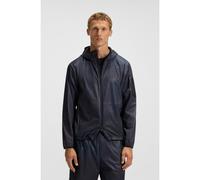 BOSS Active hooded parka jacket with all-over print - Style OW_Jump JT HD, 50547720 Dark Blue S