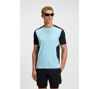 BOSS Active mesh-jersey T-shirt with decorative reflective details - Style Tee Active Seas, 50542949 Dark Blue / Light Blue S