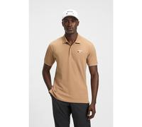 BOSS Active Paddy mercerised-cotton polo shirt with grid trims - Style Paddy BOSS Open 25, 50545707 Beige XL