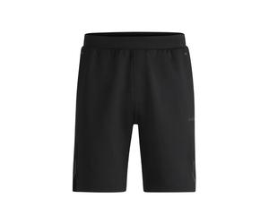 Boss Active Shorts in Quick-Dry Fabric with Reflective Logo - Black