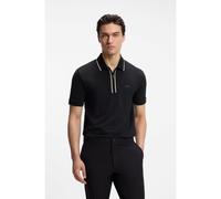 BOSS Active Slim-fit polo shirt in moisture-wicking stretch cotton - Style Philix GOC, 50555698 Black
