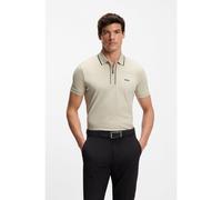 BOSS Active Slim-fit polo shirt in moisture-wicking stretch cotton - Style Philix GOC, 50555698 Light Beige