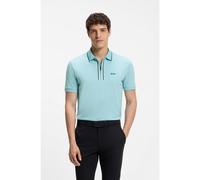 BOSS Active Slim-fit polo shirt in moisture-wicking stretch cotton - Style Philix GOC, 50555698 Light Blue S