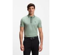 BOSS Active Slim-fit polo shirt in moisture-wicking stretch cotton - Style Philix GOC, 50555698 Light Green XXXL