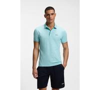 BOSS Active Slim-fit polo shirt with embossed tennis-ball pattern - Style PL_TOC Game 1, 50564785 Light Blue XXL