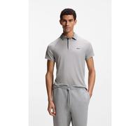 BOSS Active slim-fit polo shirt with thermoregulating performance - Style PL_Tour Wool, 50554647 Light Grey M