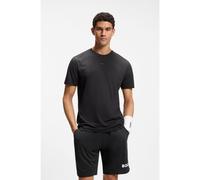 BOSS Active Slim-fit quick-dry T-shirt with reflective details - Style TS_Active Push, 50554404 Black XXL